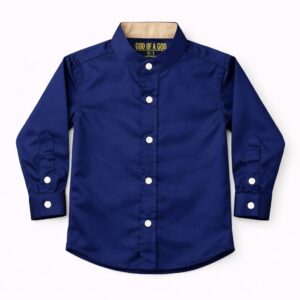 Royal Blue Party Wear Kids Shirt