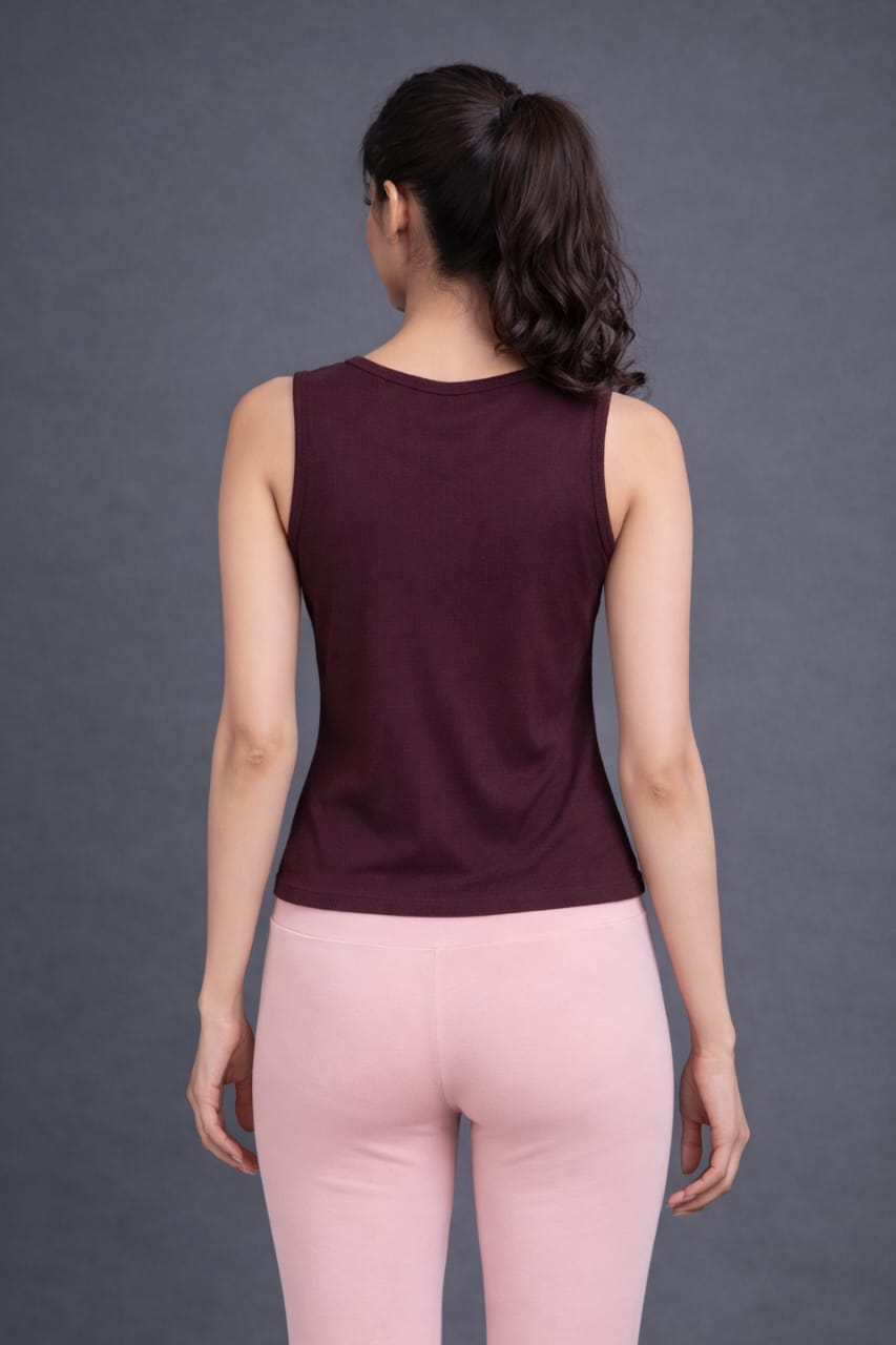Wine Soft Tank Top - Image 3