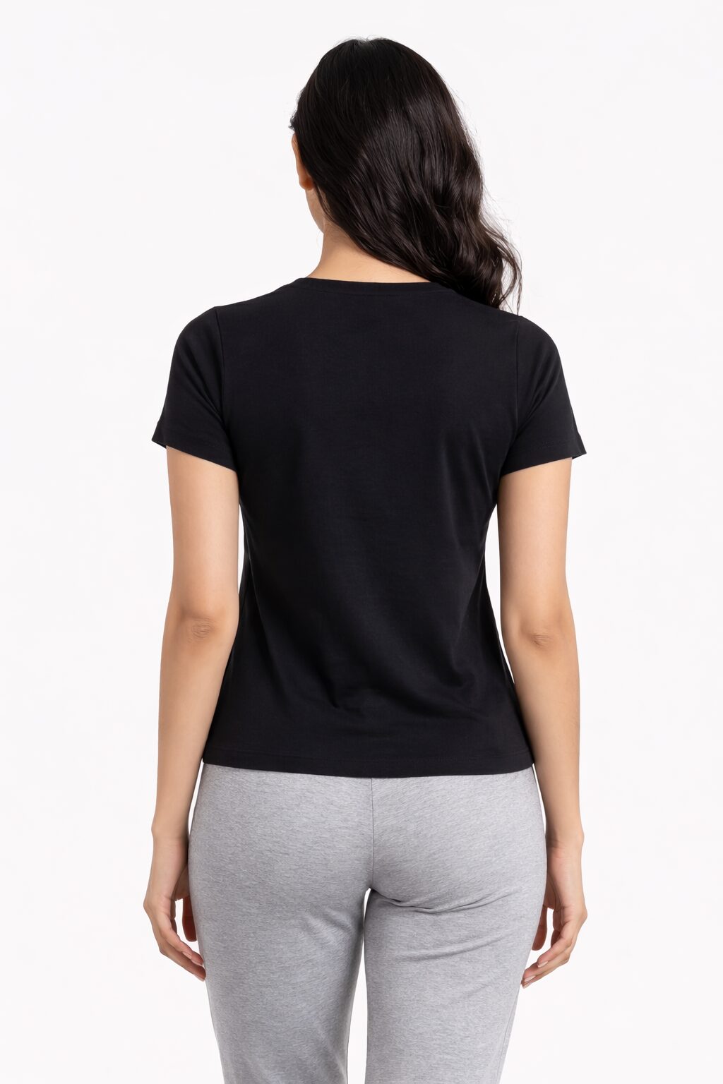 Nightfall black Round Neck T-shirt - Image 3